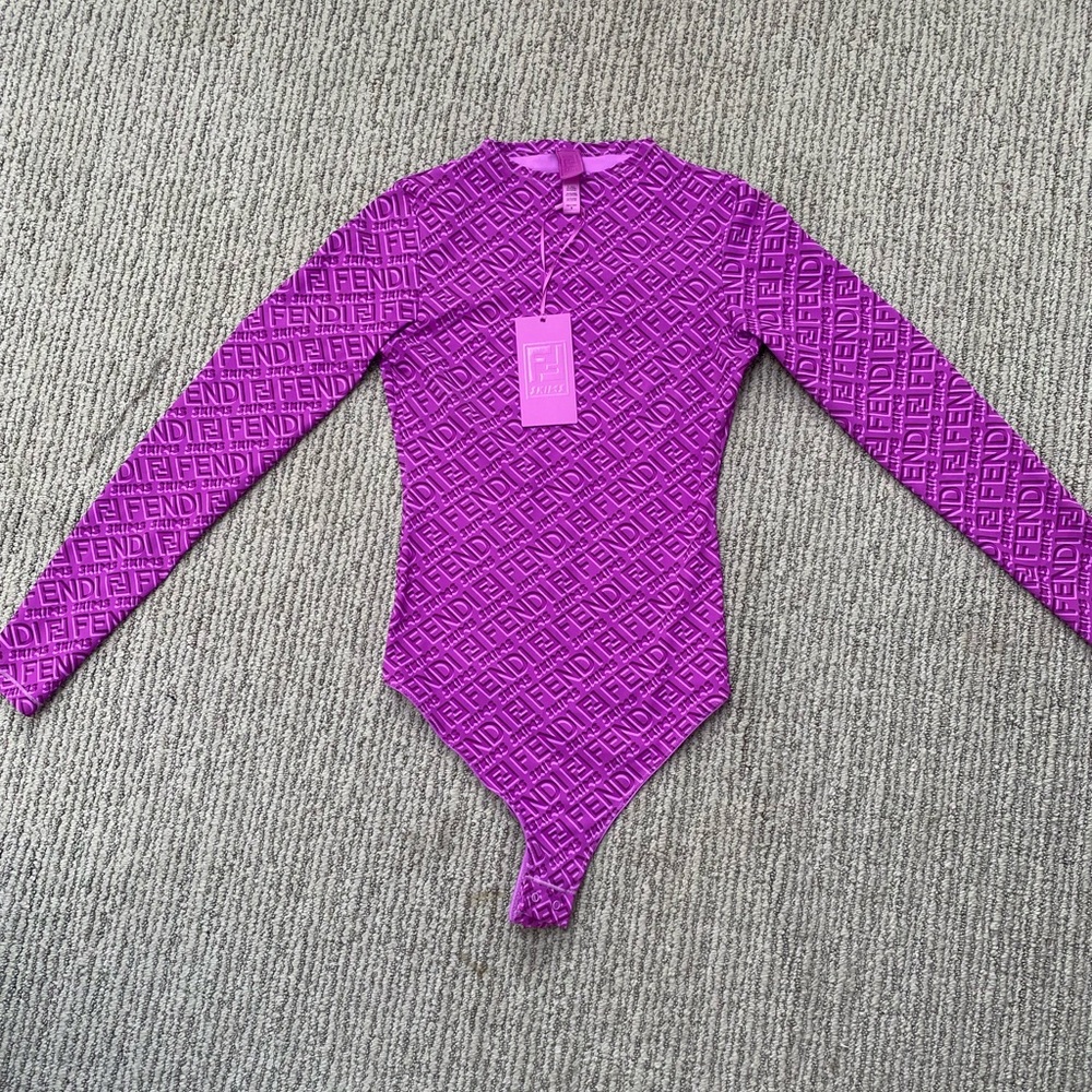Fendi X SKIMS Long Sleeve Bodysuit